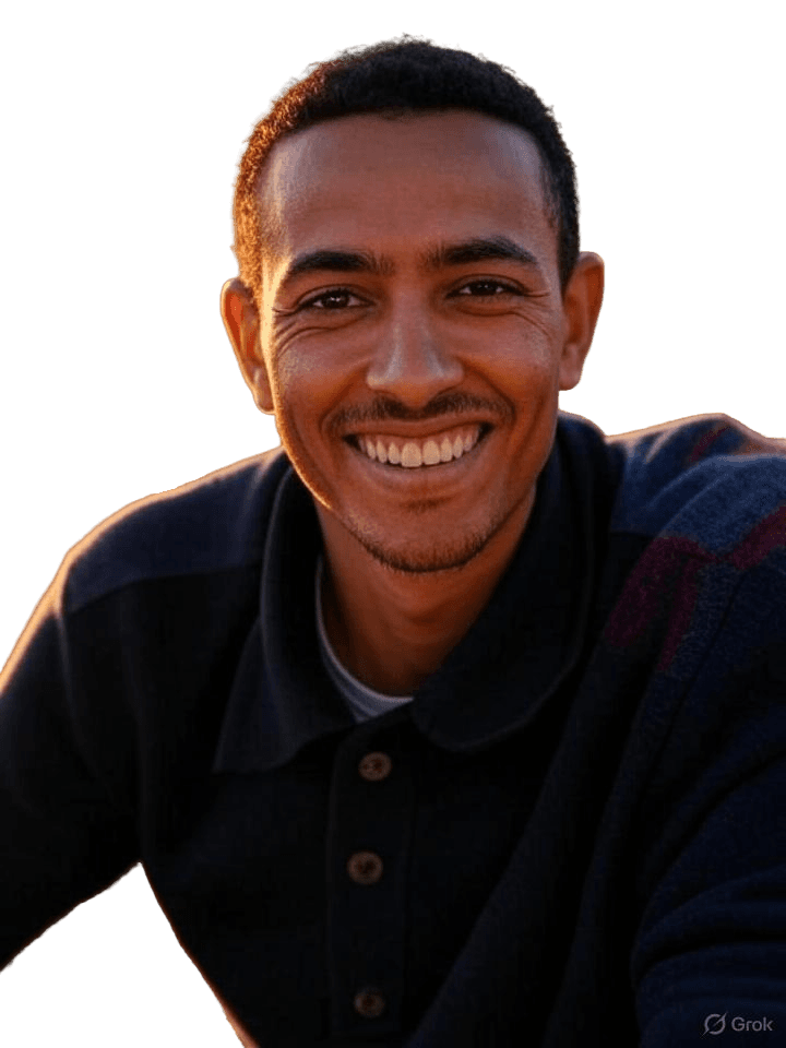 Professional showing dental crown restoration
